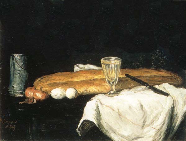 Paul Cezanne Pain et oeufs